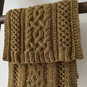 Handmade Cable Knit Wrap